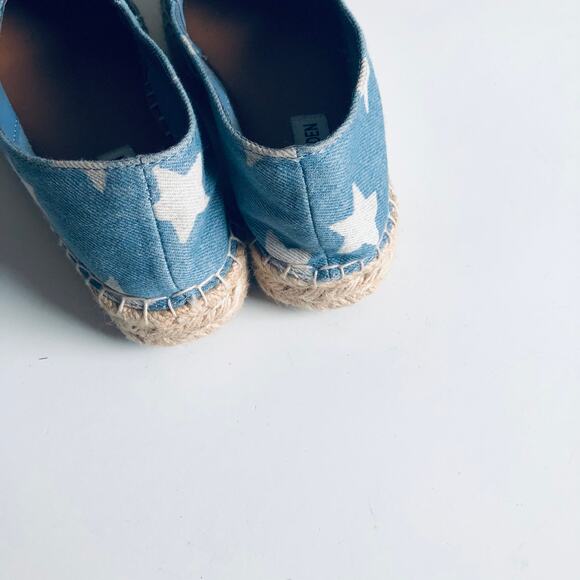 Steve Madden 'Talan' Women's 7.5 Star Espadrille Denim Shoe Slip On - Picture 10 of 12